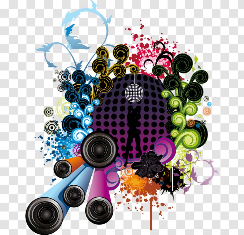 Music Clip Art Vector Graphics Image - Tamil Cinema - Summer Event Abstract Party Poster Transparent PNG