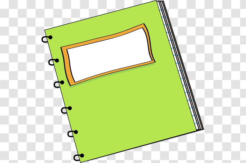 Paper Notebook Blog Clip Art - Green - Mailing Label Cliparts Transparent PNG