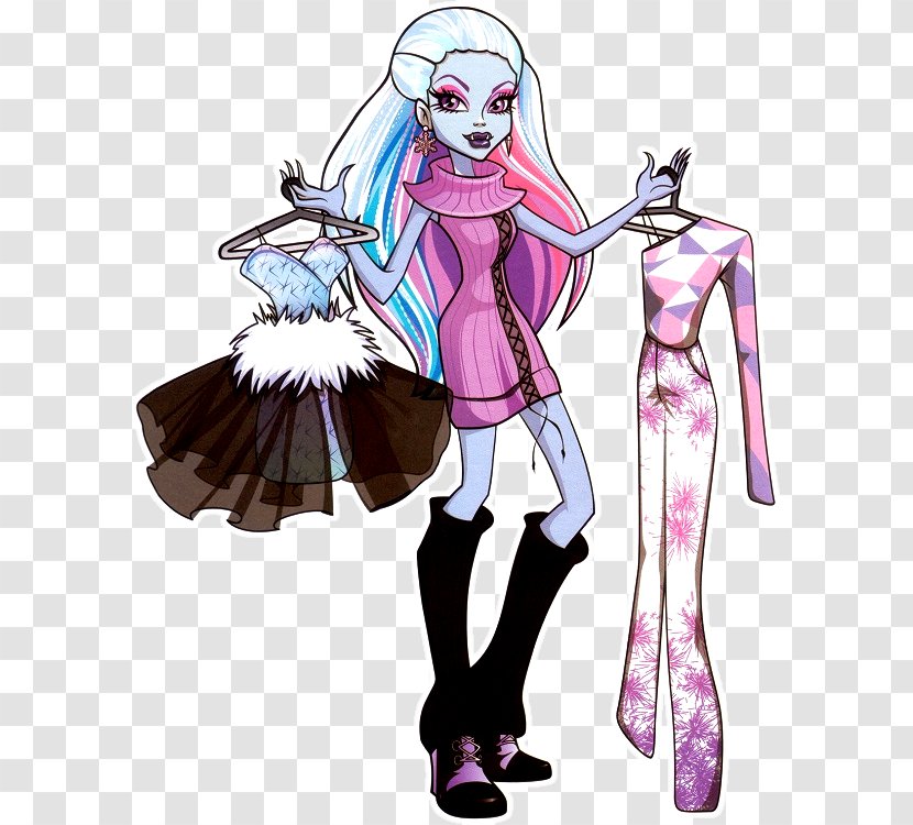 Abbey Bominable Cleo DeNile Robecca Steam Monster High Wikia - Silhouette - Doll Transparent PNG