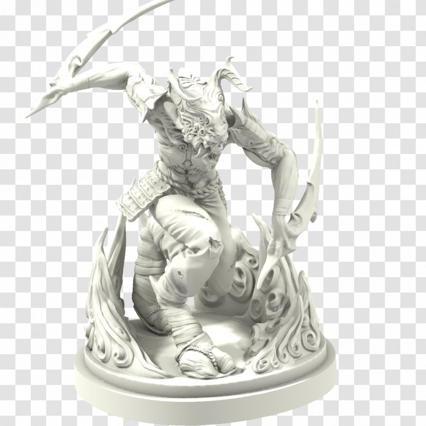 Classical Sculpture Statue Figurine Production - Mythical Creature - Smooth Blurry Light Transparent PNG