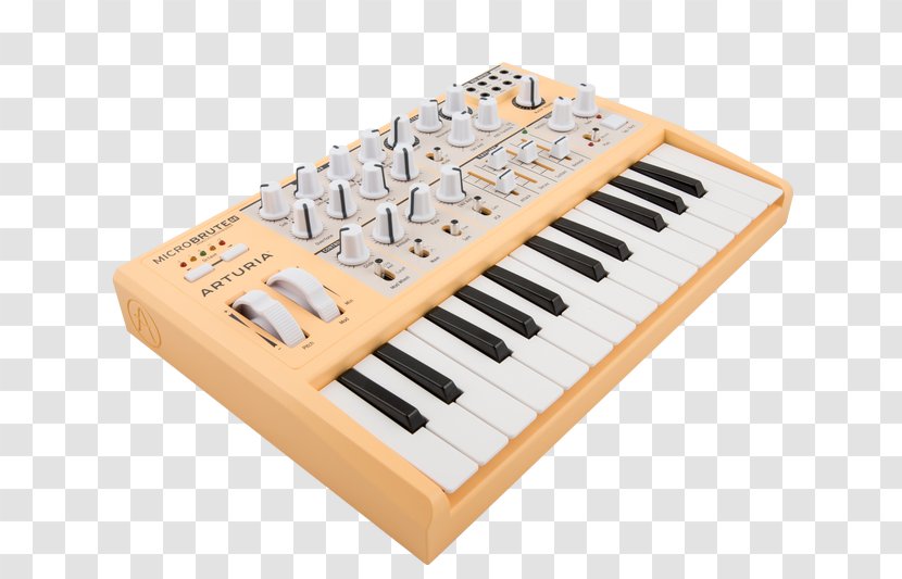 Oberheim OB-Xa Arturia MiniBrute Computer Keyboard Analog Synthesizer - Cartoon - Musical Instruments Transparent PNG