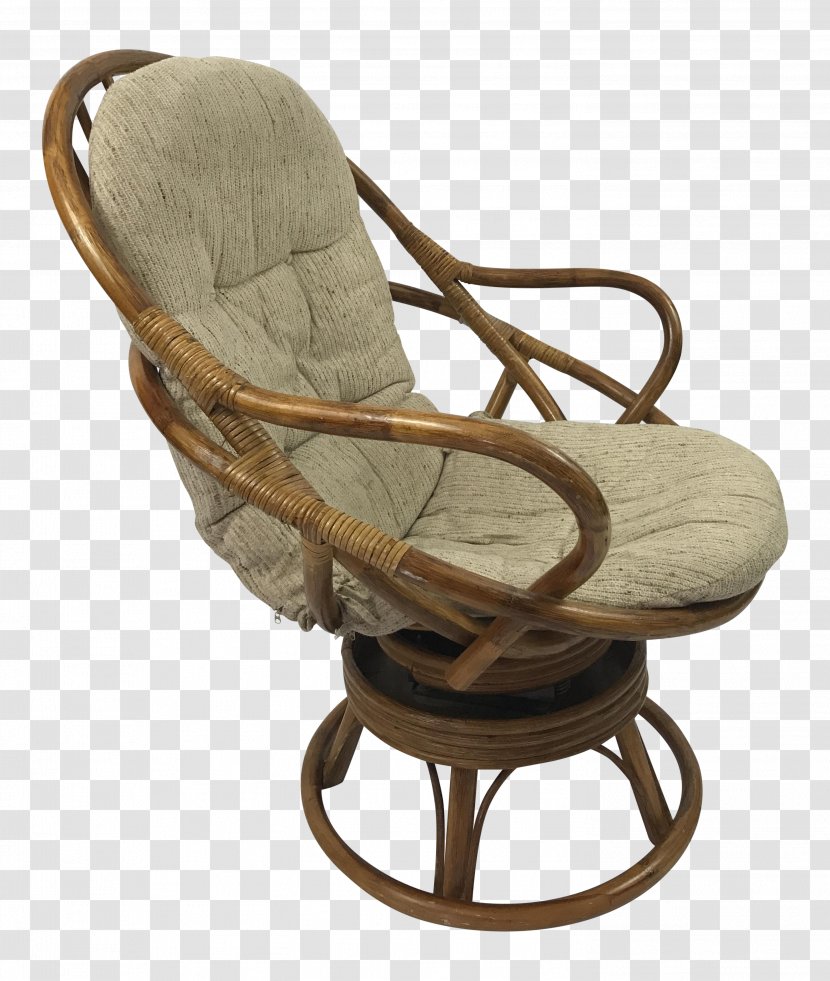 Swivel Chair Egg Chaise Longue - Wicker Transparent PNG