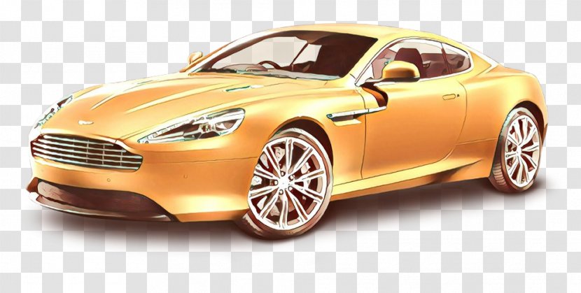 Land Vehicle Car Sports Automotive Design - Model - Yellow Aston Martin Dbs Transparent PNG
