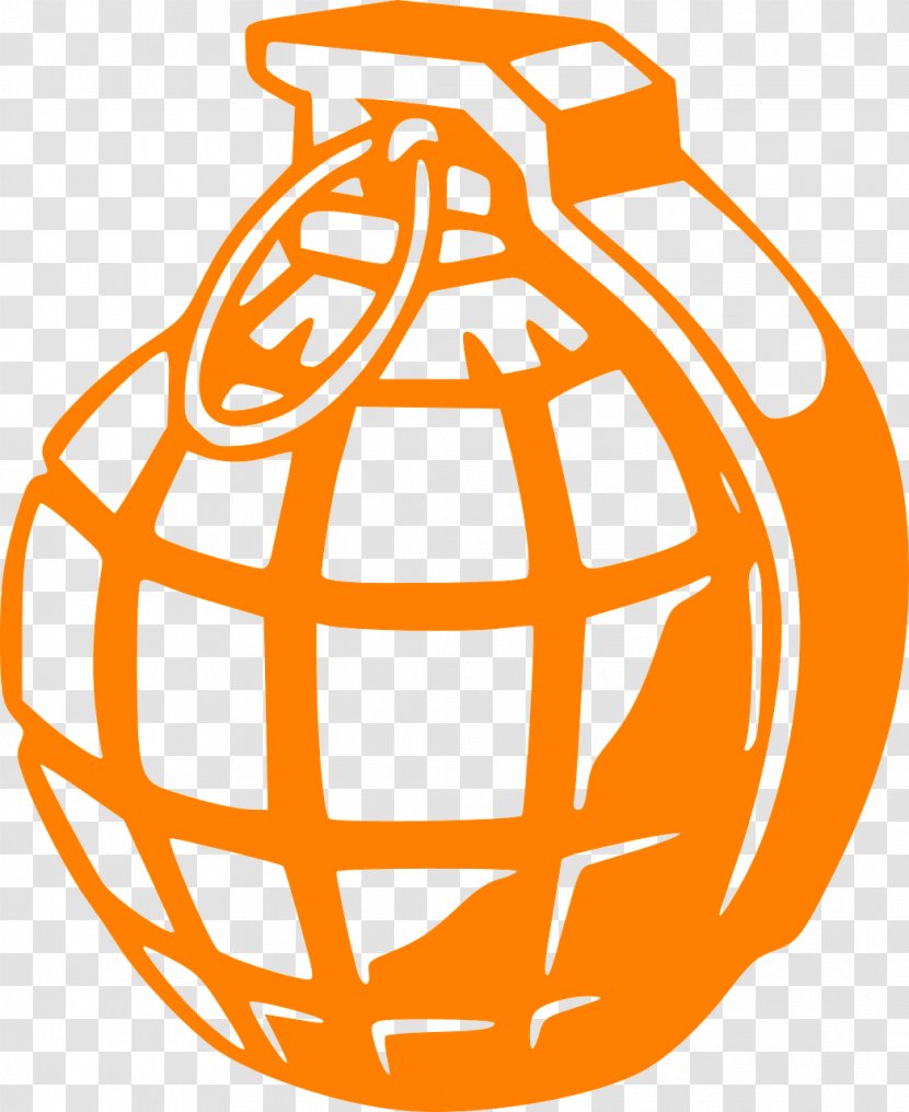 Grenade Bomb Drawing - Area Transparent PNG