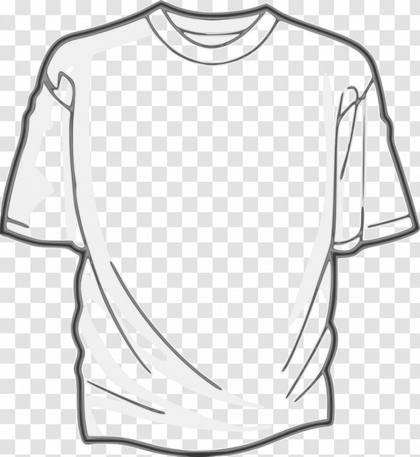 Printed T-shirt Jersey Clip Art - Outerwear - White Image Transparent PNG
