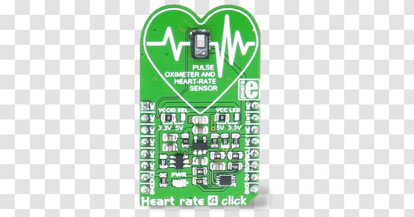 Heart Rate Monitor Mikroelektronika Sensor - Pulse Oximeters - Maximum Transparent PNG
