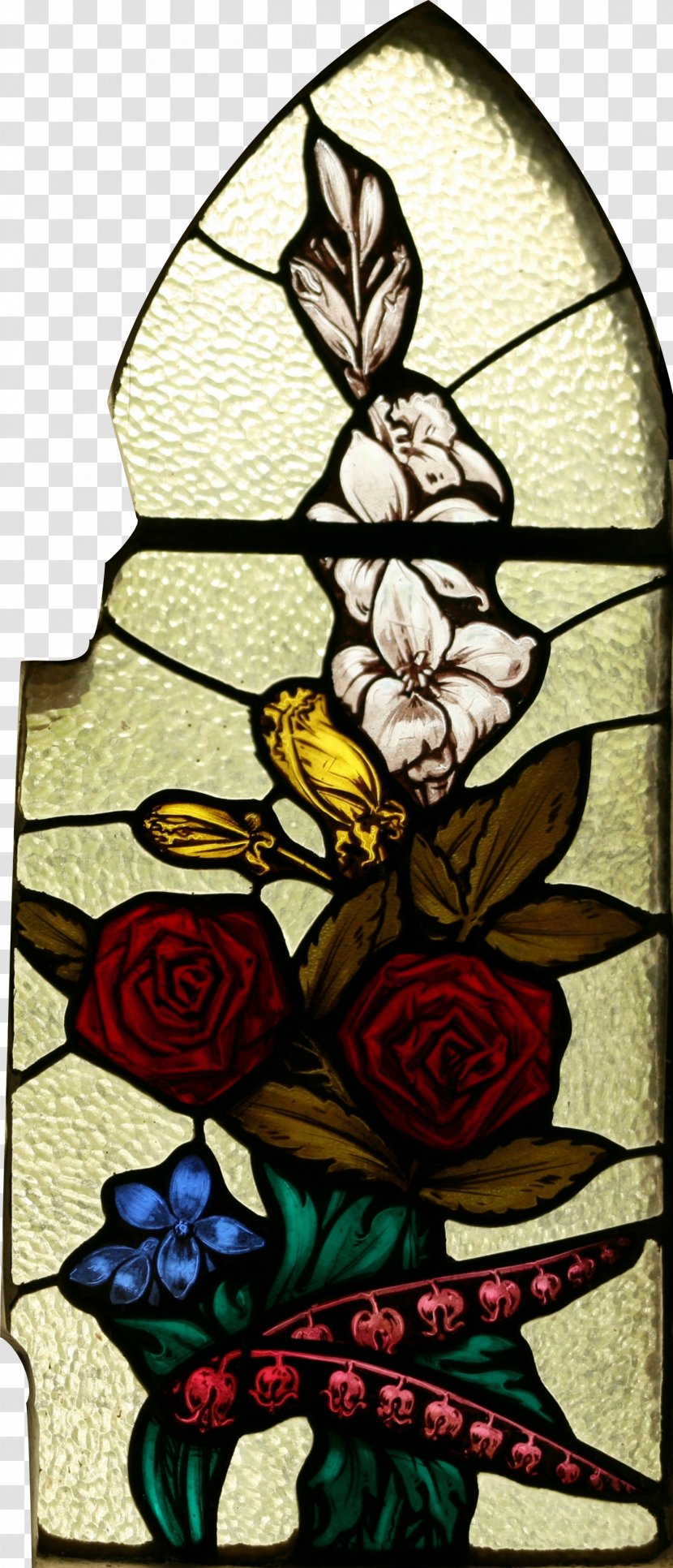 Stained Glass Flower Window - Medieval Transparent PNG