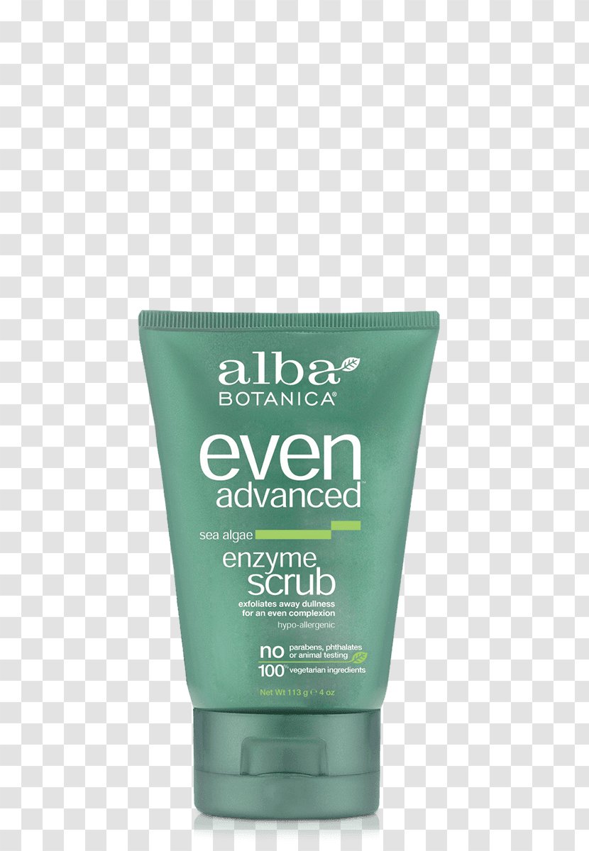 Alba Botanica Advanced Deep Sea Facial Mask Even Algae Enzyme Scrub Skin Care - Giant Kelp - Miracle Morning Transparent PNG