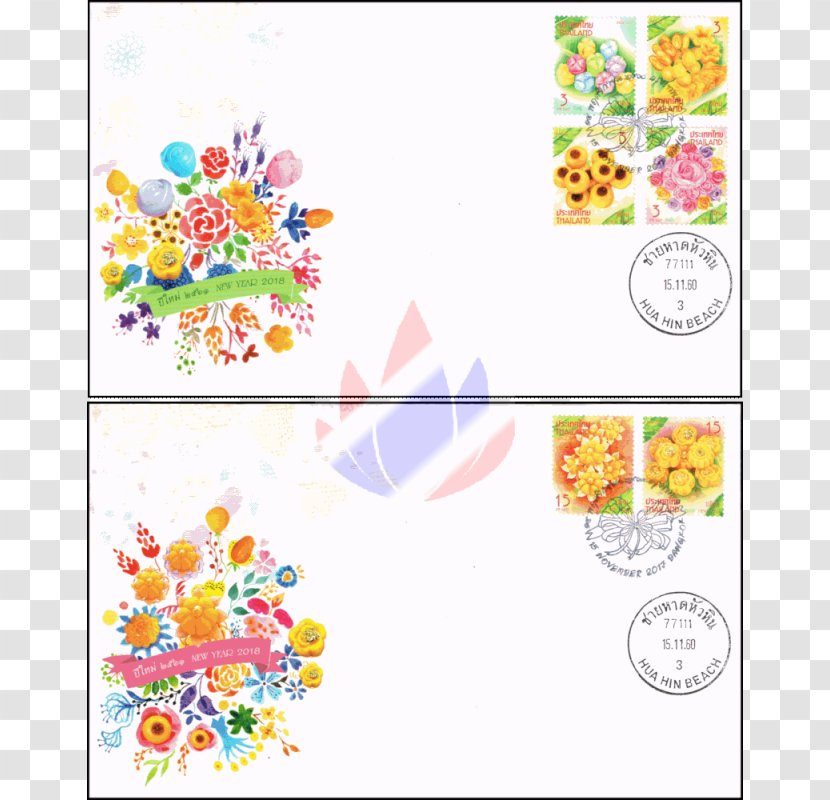 Floral Design Line Point Pattern Transparent PNG