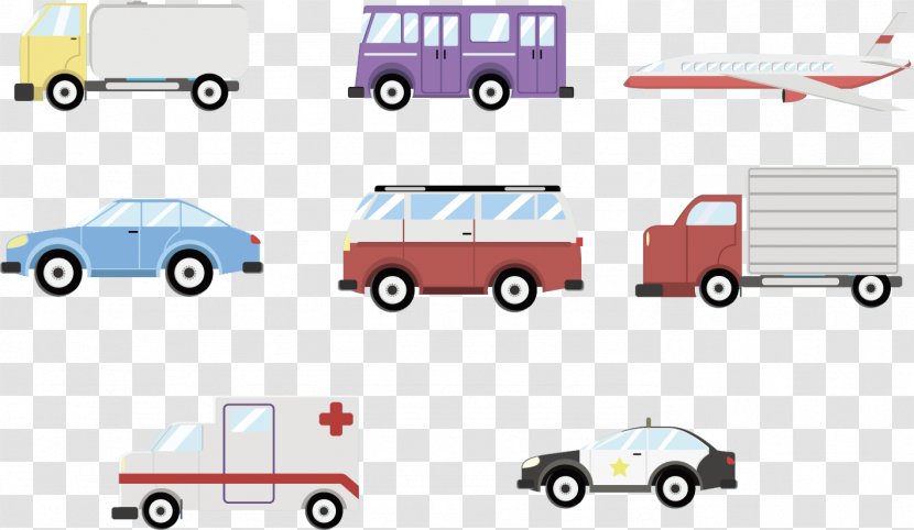 Car Airplane Automotive Design - Ambulance Cars Trucks And Other Vehicles Transparent PNG