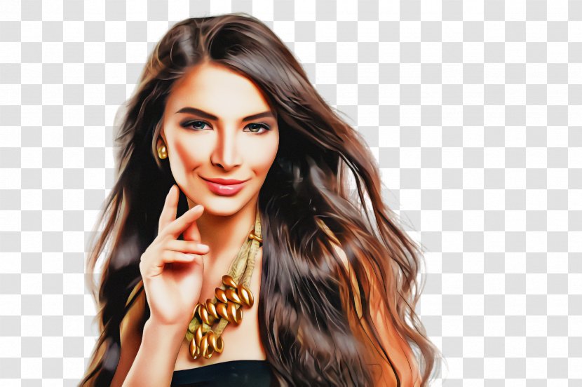 Hair Face Skin Hairstyle Beauty - Nose Brown Transparent PNG