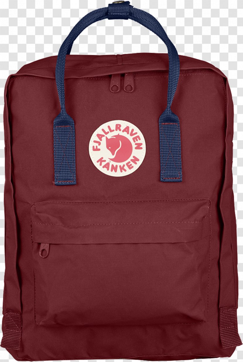 Fjällräven Kånken Mini Backpack Laptop - Maroon Transparent PNG