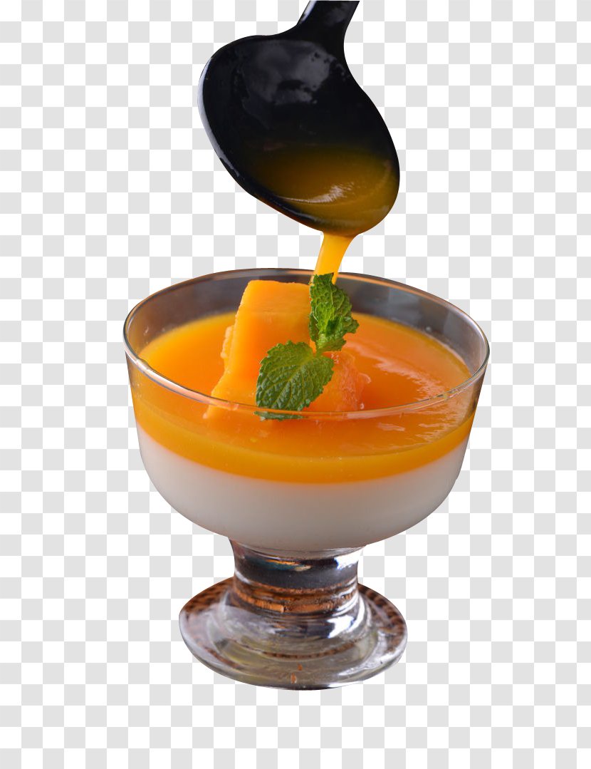 Mango Pudding Gelatin Dessert Dish Transparent PNG