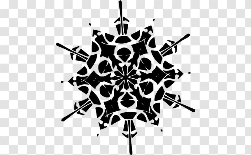 Rotational Symmetry Black And White Software Design Pattern - Tree Transparent PNG