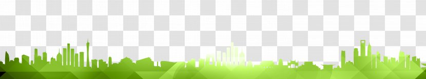 Wheatgrass Lawn Energy Wallpaper - Green City Silhouette Transparent PNG