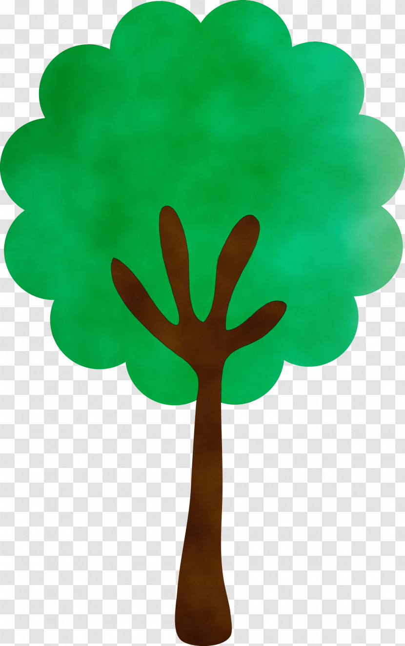 Green Leaf Tree Plant Symbol Transparent PNG