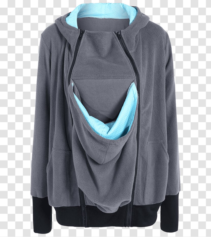 Hoodie Sweater Zipper Clothing Infant - Shirt - Newborn Kangaroo Transparent PNG
