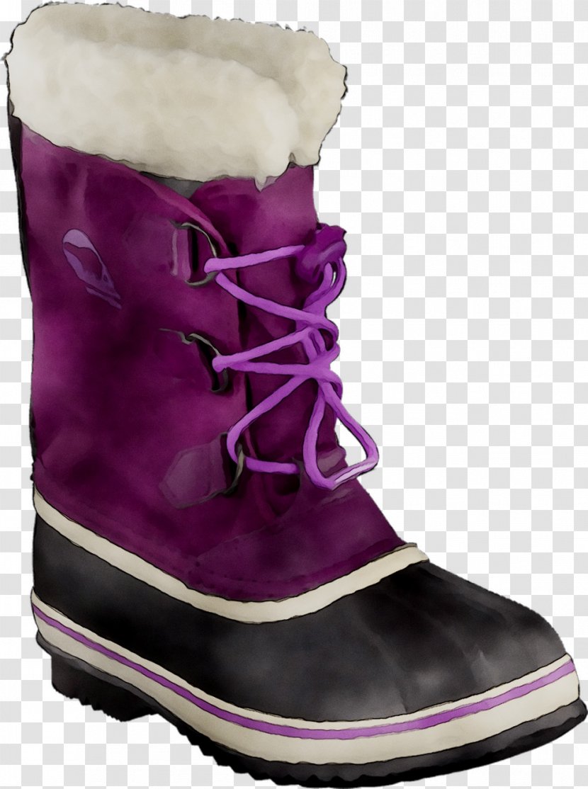 Snow Boot Shoe Purple - Hiking - Violet Transparent PNG