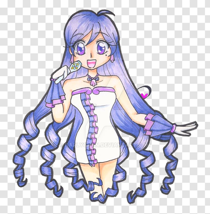 Caren Lucia Nanami Rina Toin Seira Mermaid Melody Pichi Pitch - Heart - Purple Pearl Transparent PNG