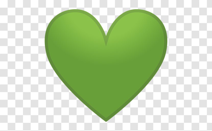 Green Emoji Heart Emoticon Symbol - Silhouette Transparent PNG