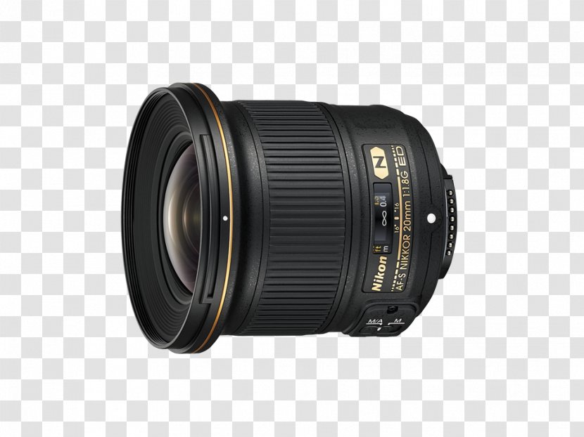 Nikon AF Nikkor 50 Mm F/1.8D AF-S Wide-Angle 20mm F/1.8G ED DX 35mm Camera Lens - Accessory Transparent PNG