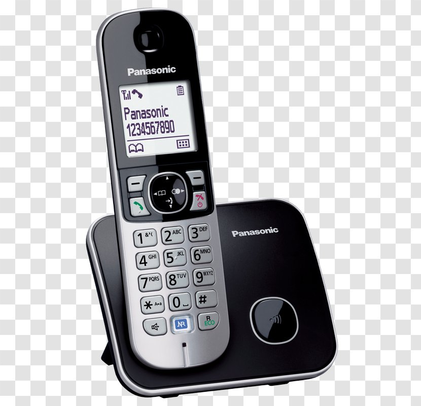 Cordless Telephone Digital Enhanced Telecommunications Panasonic KX-TG6811 Mobile Phones - Handset - Kx 80 Transparent PNG