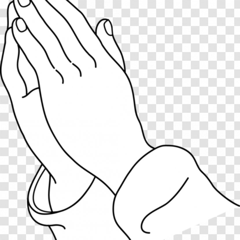 Praying Hands Clip Art Drawing Sketch Image - Heart - Pray Transparent PNG