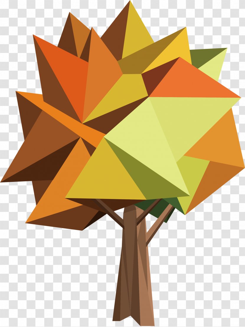 Geometry Euclidean Vector - Photography - Autumn Trees Transparent PNG