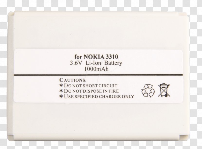 Nokia 3310 Technology (عدد) Lithium-ion Battery - Lithium Transparent PNG