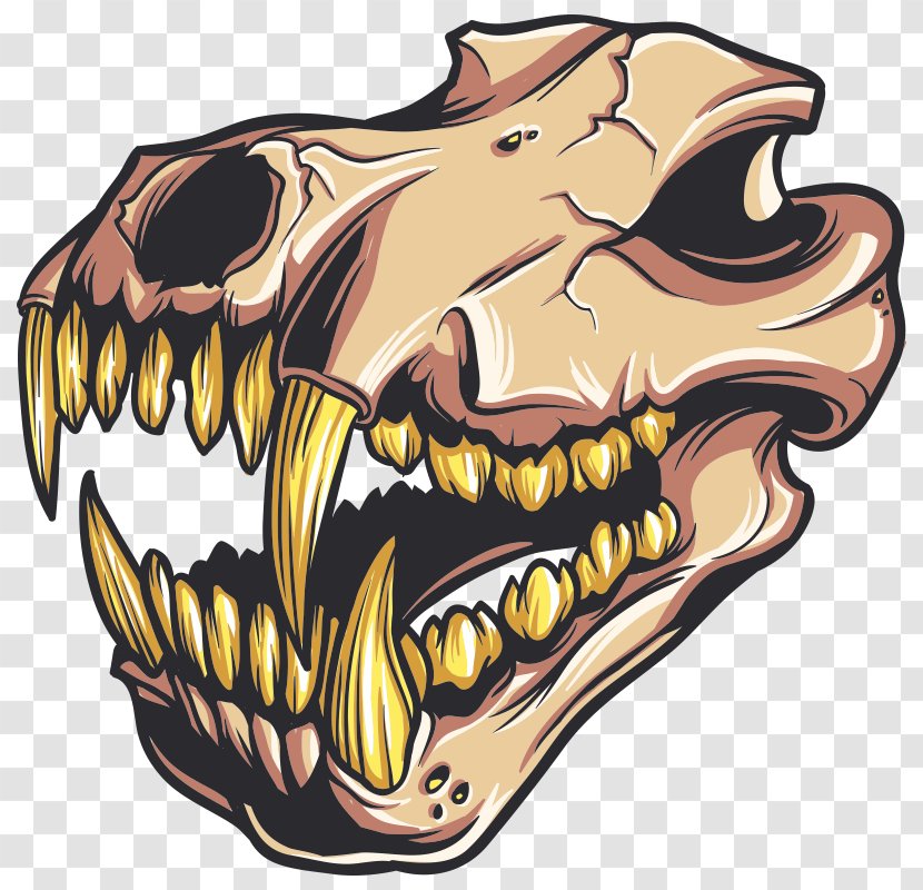 Skull Velociraptor - Mouth Transparent PNG