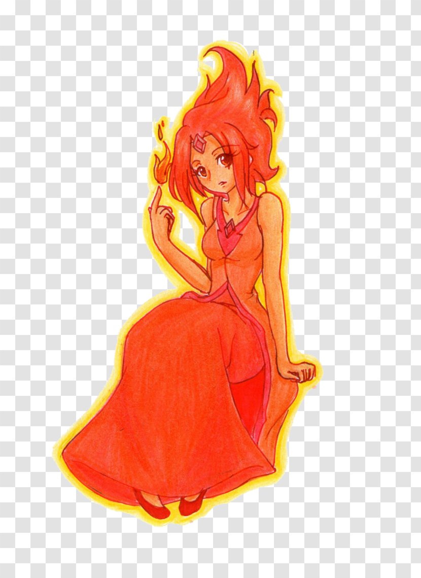 Flame Princess Finn The Human Fan Art Marceline Vampire Queen Drawing - Fictional Character - Hora Da Aventura Transparent PNG