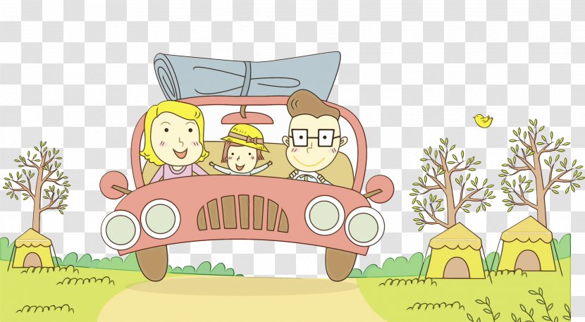 Drawing Of Family - Travel - Child Animation Transparent PNG