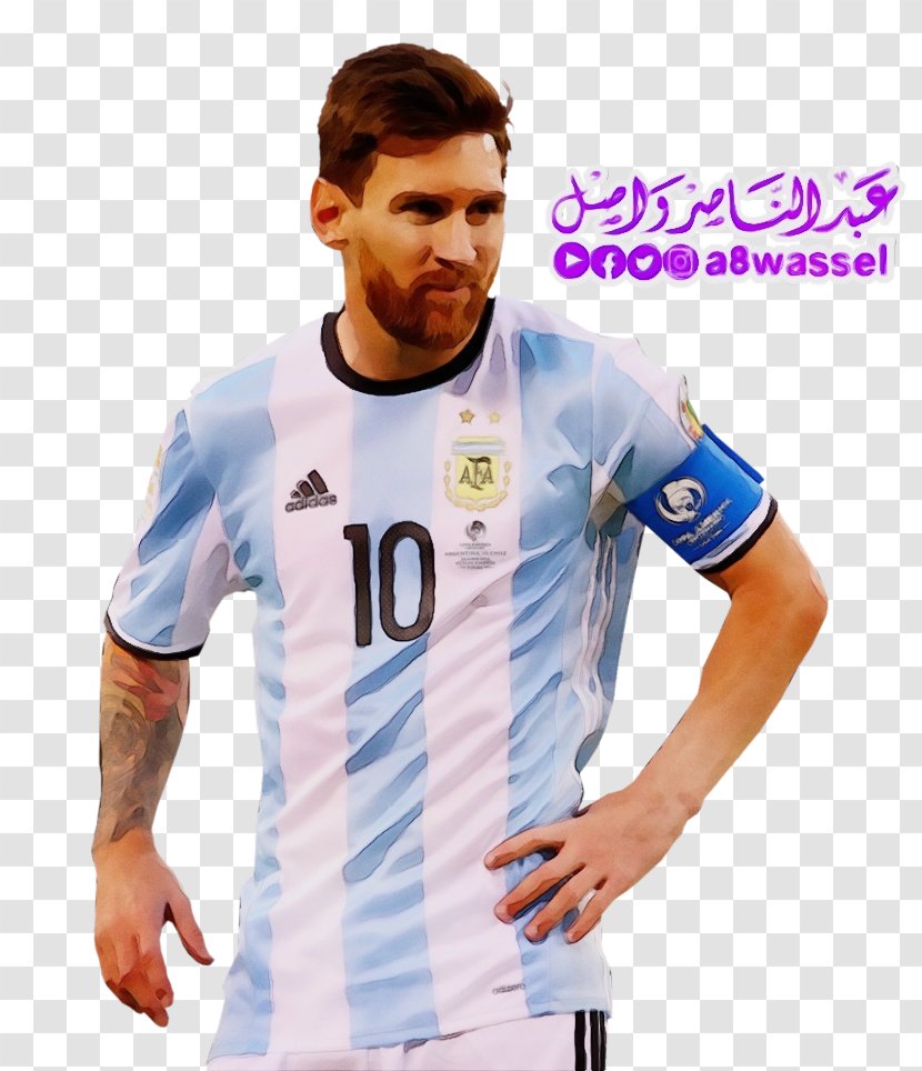 Messi Cartoon - 2018 World Cup - Sports Jersey Uniform Transparent PNG