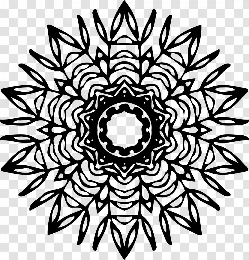Floral Design Art - Geometry - Mandala Contour Transparent PNG