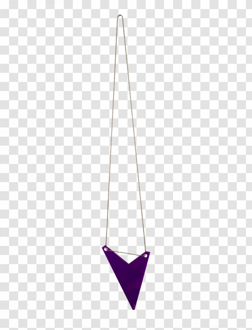 Necklace Triangle Body Jewellery - Purple Transparent PNG