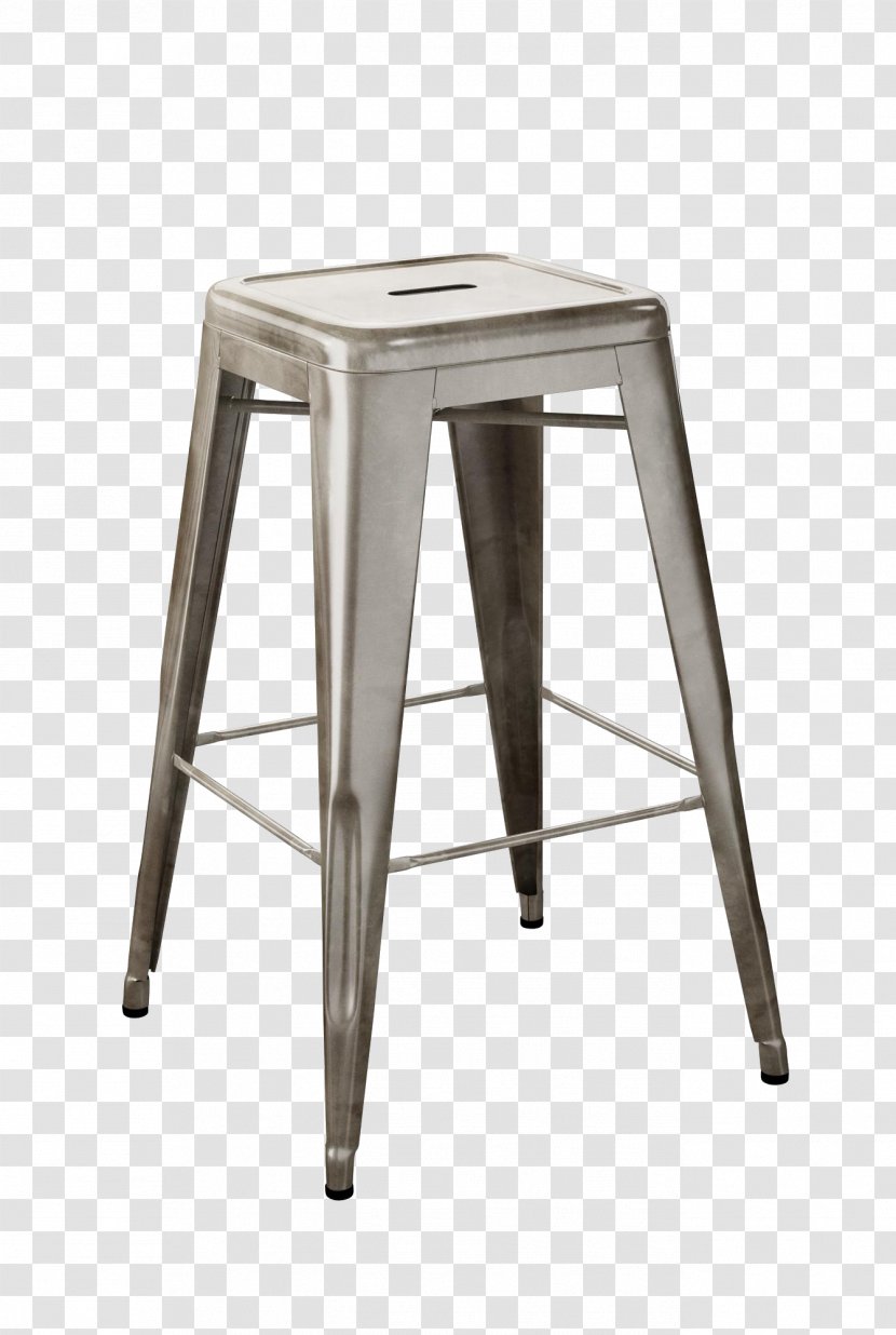 Tolix Bar Stool Chair - Countertop - Square Transparent PNG