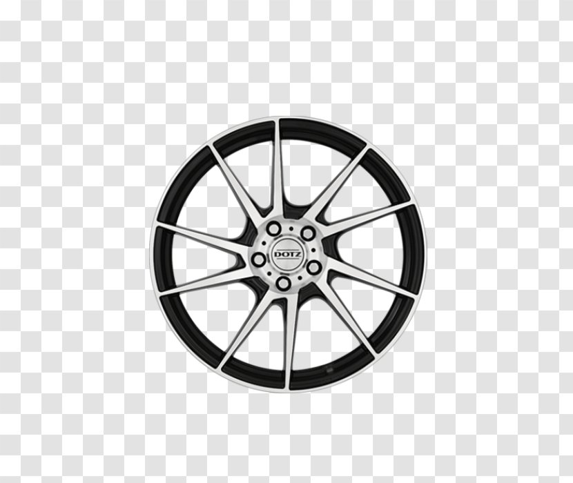 Car Autofelge Alloy Wheel Rim - Black And White Transparent PNG