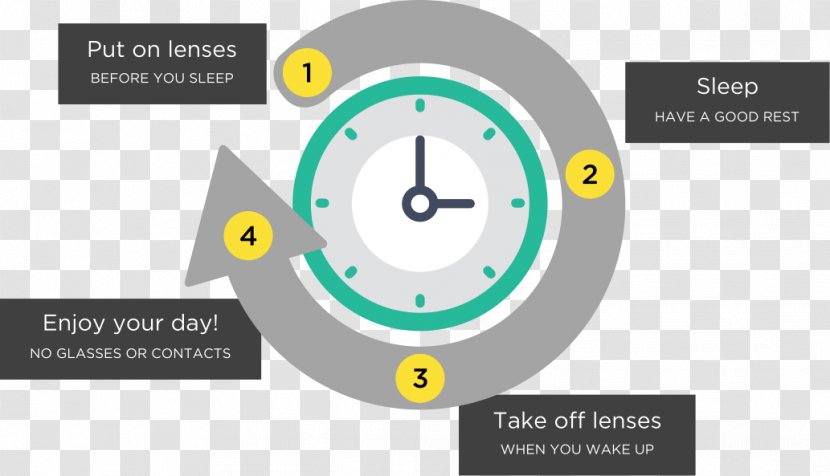 Orthokeratology Contact Lenses Glasses Cornea - Lasik - Lens Diagram Transparent PNG