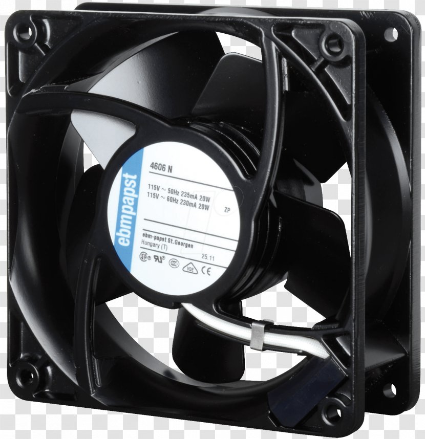 Axial Fan Design Ebm-papst Ventilation Computer System Cooling Parts Transparent PNG