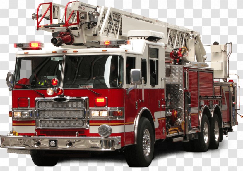 Car Fire Engine Department Truck Motor Vehicle - Emergency Transparent PNG