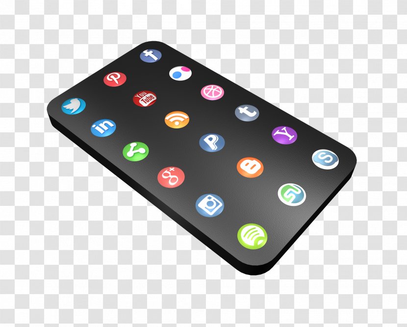 Social Media Marketing Sales Illustration - Networking Service - Black Tablet PC Transparent PNG