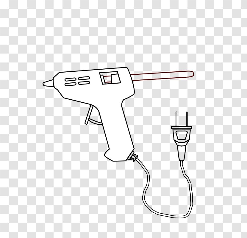 Hot-melt Adhesive Drawing Silicone Tool Gun - Tree - Pistol Clipart Transparent PNG