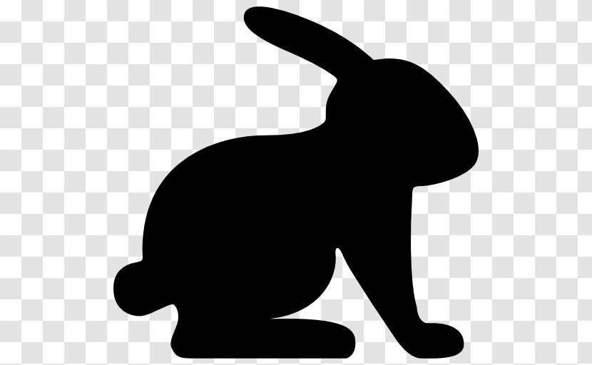 Stencil Silhouette Rabbit Wallpaper - Hare Transparent PNG