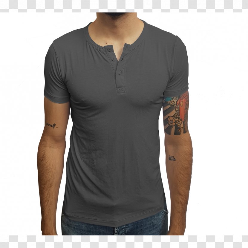 T-shirt Henley Shirt Sleeve Polo - Neck Transparent PNG