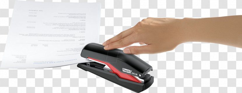Rapid Stapler SO30 Omnipress 30sheets Red Hair Iron Product Design Transparent PNG