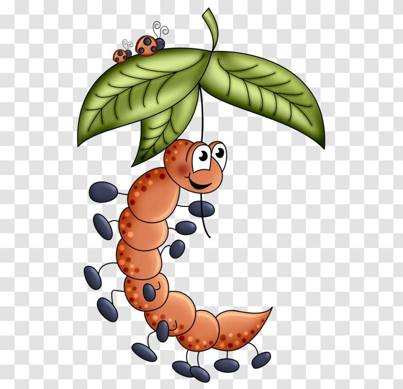 Caterpillar Inc. Paper Clip Art - Plant - An Insect Ladybug Holding Two Transparent PNG