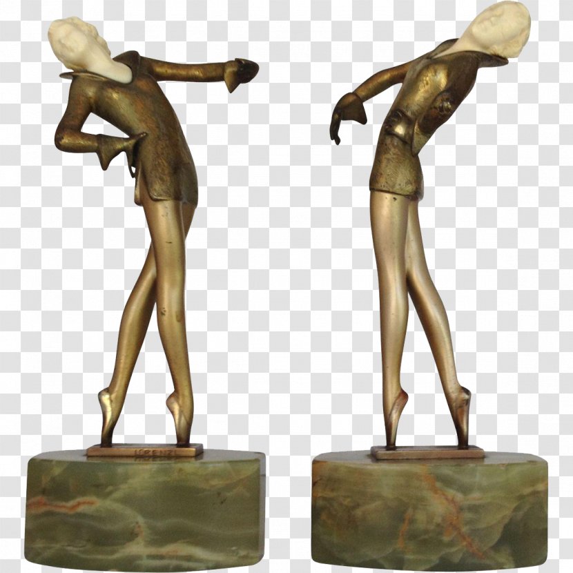 Bronze Sculpture Ballet Dancer Art Deco - Flower Transparent PNG
