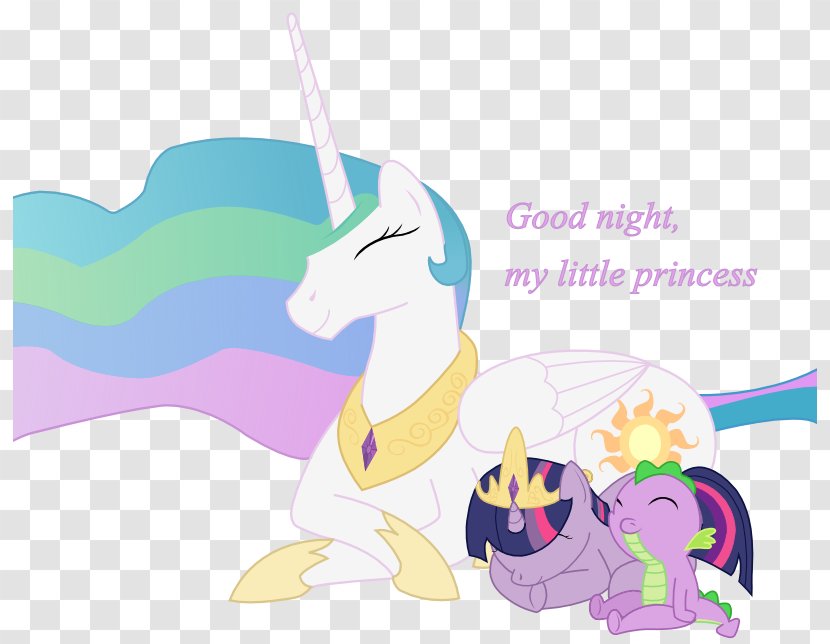 Princess Celestia Luna Twilight Sparkle Rainbow Dash Pony - Deviantart - Good Night Transparent PNG