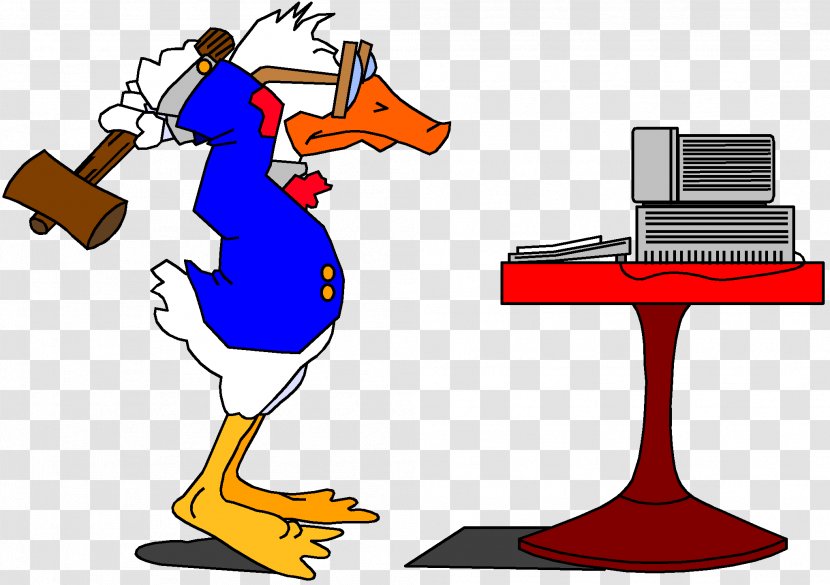 Computer Duck Hunt Clip Art - Animation - Donald Transparent PNG