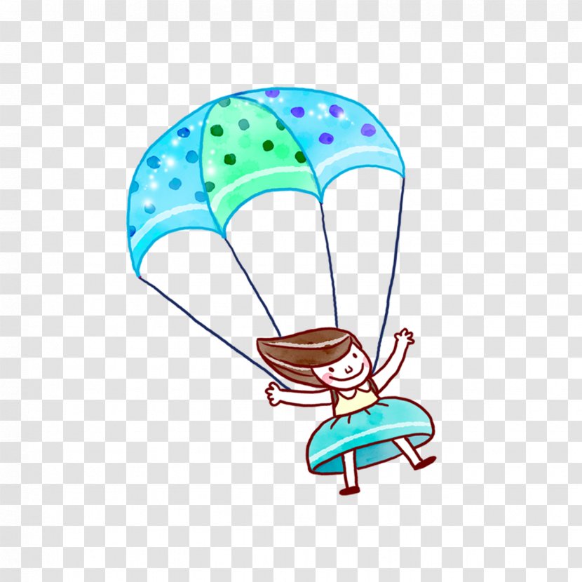 Parachute Drawing Cartoon Parachuting Clip Art - Personal Protective Equipment - Doll Transparent PNG